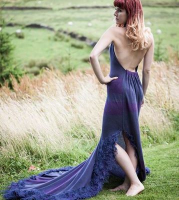 Purple blue dress